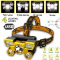 COB LED Motion Sensor Head Torch Headlight Waterproof USB Rechargeable Headlamp - Image 2