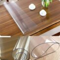 1pcs Soft Glass Table Mat 2mm PVC Transparent Tablecloth Waterproof Rectangular Table Cover Pad Kitchen Oil-Proof Table Mat - Image 4