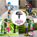 7Pcs Kids Helmet Knee Elbow Pad Sets Protective Gear Set Wrist Pad Kid Bicycle Cycling Safety Helmet Set Sport Protective Supply - Image 5