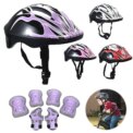 7Pcs Kids Helmet Knee Elbow Pad Sets Protective Gear Set Wrist Pad Kid Bicycle Cycling Safety Helmet Set Sport Protective Supply