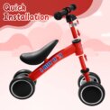 Baby Balance Bike, No Pedal Toddler Balance Bike, Lightweight Ride on Toys for Kids, Children's First Bike Training Bicycle - Image 5