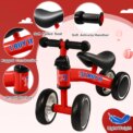 Baby Balance Bike, No Pedal Toddler Balance Bike, Lightweight Ride on Toys for Kids, Children's First Bike Training Bicycle - Image 4