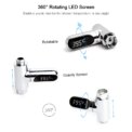 LED Digital Shower Temperature Display 0~100℃  Bath Water Thermometer Celsius/ Fahrenheit Display 360° Rotating Screen for Home - Image 6