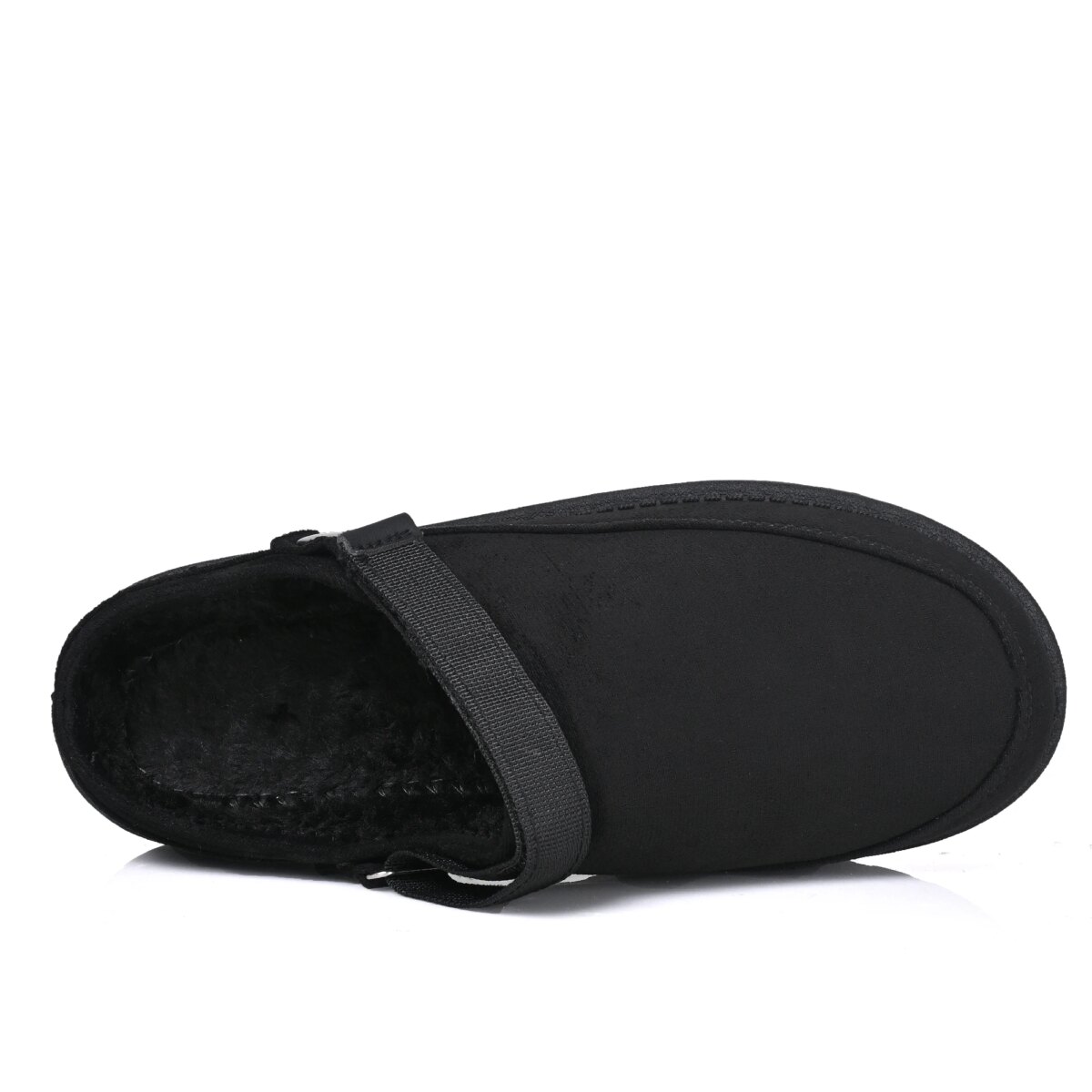 Women's Flat Casual Loafers Ladies Fashion Comfortable Non-Slip Warm Slippers Women's Strappy Solid Colour Walking Shoes - Image 4