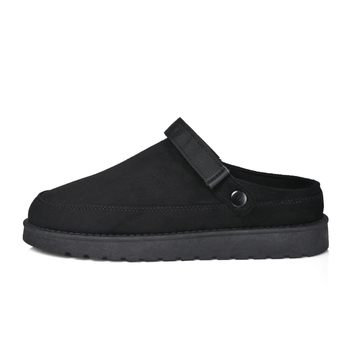 Women's Flat Casual Loafers Ladies Fashion Comfortable Non-Slip Warm Slippers Women's Strappy Solid Colour Walking Shoes - Image 1