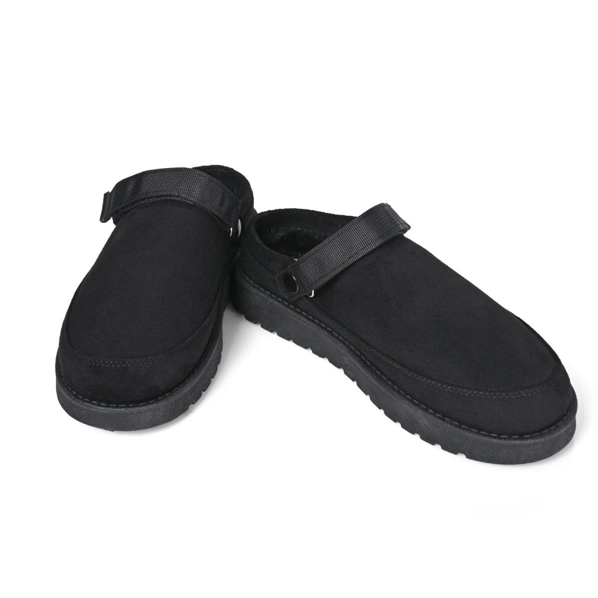 Women's Flat Casual Loafers Ladies Fashion Comfortable Non-Slip Warm Slippers Women's Strappy Solid Colour Walking Shoes - Image 3