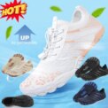Aqua Shoes Barefoot Water Shoes Gym Sneakers Anti-Slip Quick-Dry Outdoor Beach Upstream Wading Swimming Shoes for Women Men
