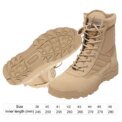 Desert Combat Boots Lace Up Combat Boots Breathable Winter Tactical Boots High-top Lightweight Non-Slip for Men - Image 6