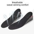 9cm Unisex Shoe Insert Taller Lift Height Up Increase Heel Height Insoles 4layer - Image 5