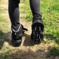 2pcs Universal Lawn Aerator Shoes with Adjustable Strap Anti-slip Lawn Aerator Spiked Sandals Garden Grass Nail Cultivator Tool