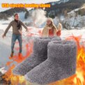 Women Men Rechargeable Foot Warmer USB Heated Shoes Couples Home Shoes for Cold Weather - Image 4