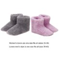 Women Men Rechargeable Foot Warmer USB Heated Shoes Couples Home Shoes for Cold Weather - Image 5