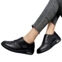Women Diabetic Shoes Leather Walking Shoes Comfortable Lightweight Edema Sneakers Air Cushioned Shoes for Plantar Fasciitis - Image 4