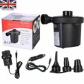 Electric Air Pump Iator For Iatables Camping Bed Mattress Swimming Pool UK - Image 2