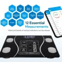 Bluetooth body fat scale, charging version, weight scale, bathroom weight scale, intelligent digital body value detection - Image 4