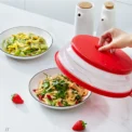 Microwave Splatter Cover Heating Folding Cover Silicone Fresh-keeping Cover Oil-proof Splash-proof Cover with Hook Cooking Lid - under20pounds. 15 - Image 5