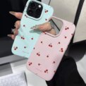 For iPhone 16 15 14 13 12 11 Pro Max CaseCute Cartoon Cherry Lichee Pattern Silicone Cover For iPhone XS Max XR 16 15 Plus Funda - Image 5
