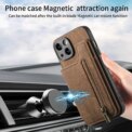 Zipper Cards Solt Wallet Leather Case For iPhone 16 Pro Max 15 14 Plus 13 12 11 XS XR Se2022 Pocket Magnetic Double Buckle Cover - Image 4
