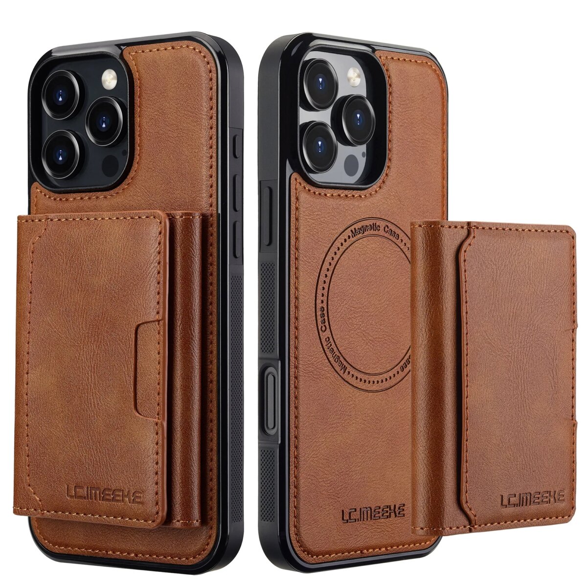 Detachable Wallet Case For iPhone 16 Pro Max 15 14 Plus 13 12 11 XS XR X 7 8 SE 2022 2020 2024 For MagSafe Cards Holder Cover - Image 6