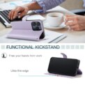 Plain Texture Leather Wallet Phone Case for iPhone 16E 16 Pro Max 15 Plus 14 13 12 11 X XR 8 7 SE 2022 Buckle Cards Cover Hoesje - Image 3
