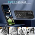 Case For Samsung S25 S24 S23 S22 S21  Ultra Plus FE A55 A35 A15 A54 A56 A36 4G 5G Ring Stand Armor Slide Camera Kickstand Cover - Image 4