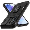 Case For Samsung S25 S24 S23 S22 S21  Ultra Plus FE A55 A35 A15 A54 A56 A36 4G 5G Ring Stand Armor Slide Camera Kickstand Cover