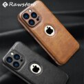 Luxury Leather Case for Apple iPhone 16 Pro Max 16e 15 14 13 12 11 X XR 7 Plus Original Logo Hole Silicone Lens Protection Cover