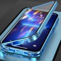 Clear 360° Full Protection Metal Magnetic Double-Sided Glass Press Phone Case for iPhone 16e 16 Pro Max 14 13 12 15 Pro Max Case - Image 3