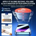 1-3Pc Oleophobic Coating Dust Free Easy Installation Glass Screen Protector for IPhone 16 15 14 13 12 11 Pro Max Plus Mini XS XR - Image 5