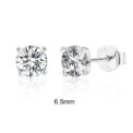 CANNER 0.5-1.2 Carat D Color Moissanite Ear Stud Earrings For Women 925 Sterling Silver Sparkling Piercing Earring Fine Jewelry - Image 4