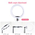 26cm 10inch Led Selfie Ring Light Round Ring Lamp with Phone Holder Photography Fill Lighting with Tripod for Youtube Live Video - Image 2