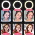 26cm 10inch Led Selfie Ring Light Round Ring Lamp with Phone Holder Photography Fill Lighting with Tripod for Youtube Live Video - Image 5