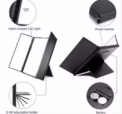 Portable LED Three Sided Makeup Mirror Folding Design Travel Vanity Cosmetic Mirror with Light Adjustable Stand for Beauty Gifts - Image 6