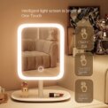 Internet celebrity with illuminated makeup mirror, student desktop makeup mirror, desktop touch up makeup mirror - Image 2