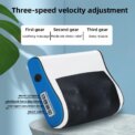 Electric Massage Vibration Pillow 4 Key Multifunctional Massager with Adjustable Hot Compress Neck and Shoulder Massager
