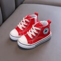 Children's Mid-Top Canvas Shoes Soft Bottom Comfortable Casual Children's Shoes Boys and Girls Non-slip Breathable Board Shoes - Image 2