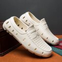 YRZL Mens Sandals Summer Comfortable Men Loafers Non Slip Driving Shoes Casual Beach Shoes Eva Slippers Slip on Man Shoes