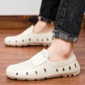 YRZL Mens Sandals Summer Comfortable Men Loafers Non Slip Driving Shoes Casual Beach Shoes Eva Slippers Slip on Man Shoes - Image 4