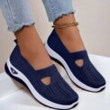 Comfortable Summer Shoes for Elderly Women Breathable Anti Slip Soft Sole Casual Walking Shoes Middle Aged Ladies Flat Sandals - Image 5