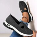 Comfortable Summer Shoes for Elderly Women Breathable Anti Slip Soft Sole Casual Walking Shoes Middle Aged Ladies Flat Sandals - Image 3
