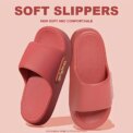 Women's Soft Slippers Thick-Soled Anti-Slip Indoor Outdoor Home Bathroom Relaxing Comfortable Cushioned Sandals，slippers woman - Image 4