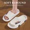 Summer Men Sport Style Slippers Soft Sole Bathroom Anti-slip Outdoor Wear-resistant Beach Fashion Leisure Flat Home Shoes Couple - Image 3
