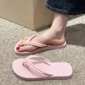 Women's Flip Flops Summer Slippers, Candy Colors, Flat Sandals for Ladies, Slip-On, Anti-Slip Soft Sole, Beach Comfort Shoes - Image 3