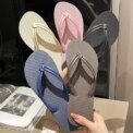 Women's Flip Flops Summer Slippers, Candy Colors, Flat Sandals for Ladies, Slip-On, Anti-Slip Soft Sole, Beach Comfort Shoes - Image 4