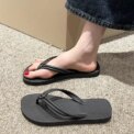 Women's Flip Flops Summer Slippers, Candy Colors, Flat Sandals for Ladies, Slip-On, Anti-Slip Soft Sole, Beach Comfort Shoes - Image 2