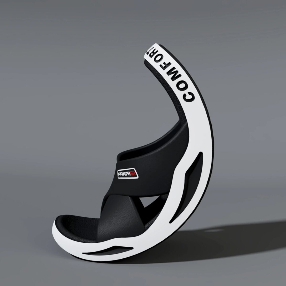 Men's Outdoor Fashion Sandals-Cross Strap Open Toe Slide Sandal,Non-Slip Bath Shower Slippers,Beach Shoes for Swimming & Walking - Image 5