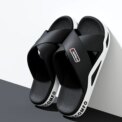 Men's Outdoor Fashion Sandals-Cross Strap Open Toe Slide Sandal,Non-Slip Bath Shower Slippers,Beach Shoes for Swimming & Walking - Image 6