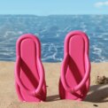 Summer Candy Colors Flip Flops Beach Soft Bottom Flat Slippers for Women Men Outdoor Lightweight Non Slip Flat Slide Sandals - Image 2