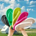 Summer Candy Colors Flip Flops Beach Soft Bottom Flat Slippers for Women Men Outdoor Lightweight Non Slip Flat Slide Sandals - Image 6