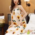 Nightgown Florals Night Dress Loose Dresses Sleepwear Home Holiday - Image 6